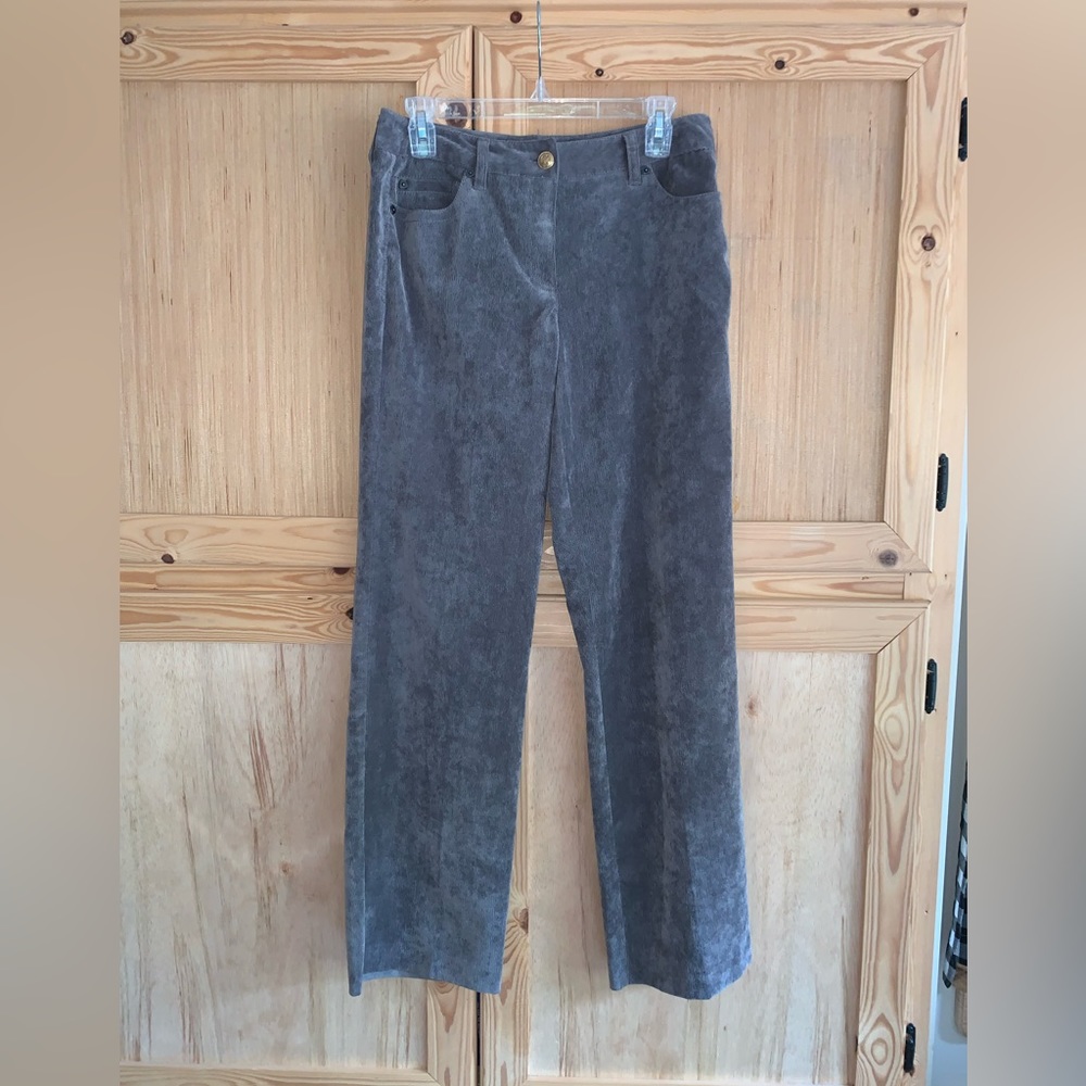 New Directions gray corduroy pants size 6